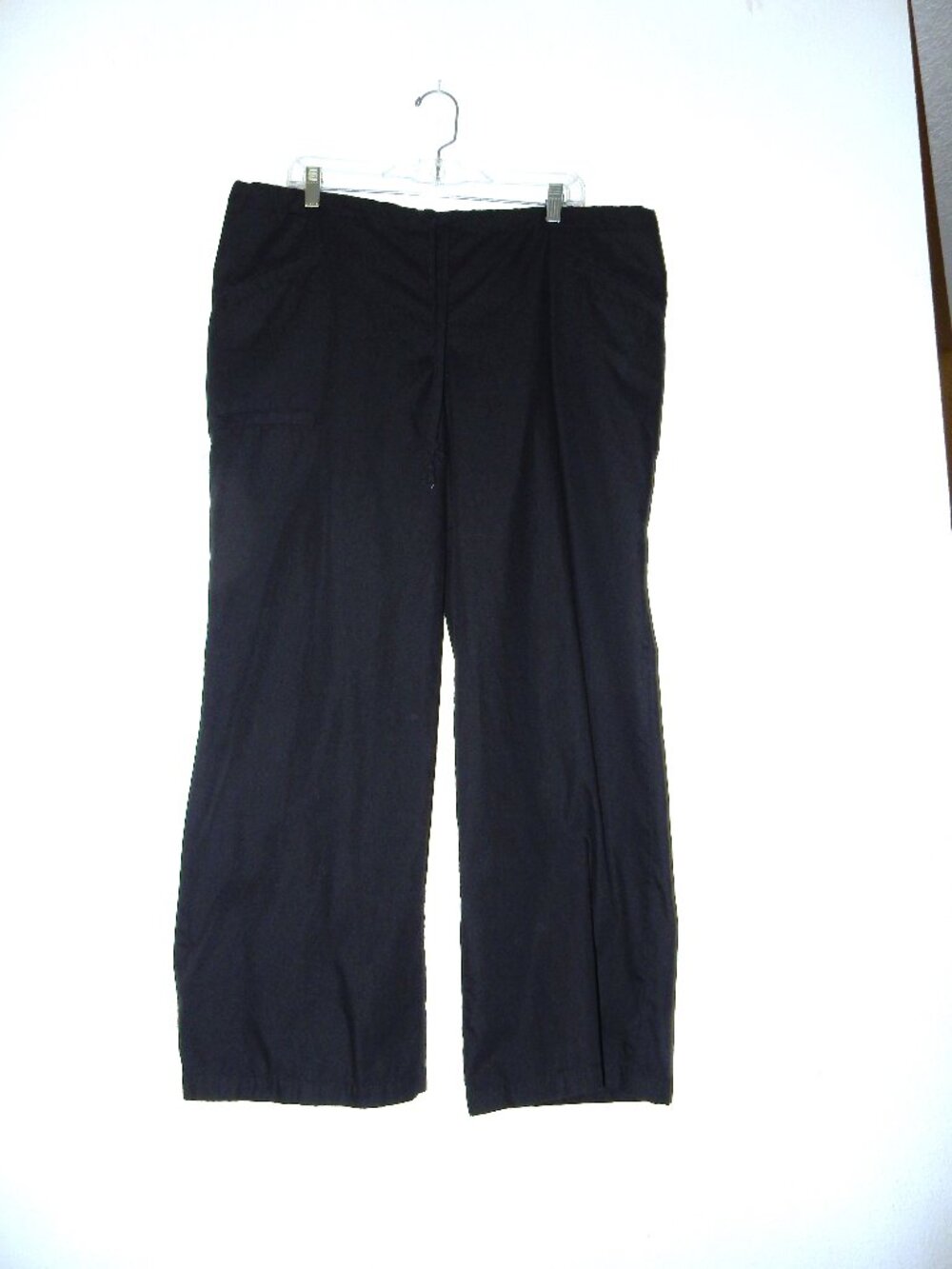BARCO BLACK Solid unisex Medical Scrub Pants Drawstring Twill XL EUC!!! (B12)
